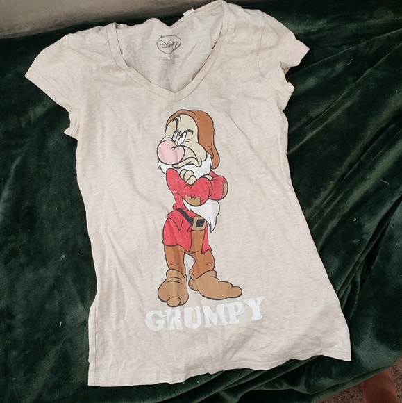 Hot Topic Tops - Disney branded Grumpy v neck